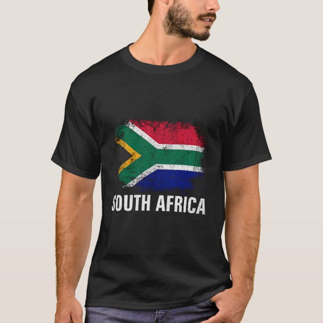 Camiseta Bandera Antigua De Sudáfrica Para Regalo Sudafrica (Anverso)