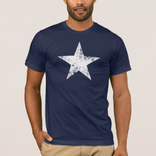 Camiseta Bandera apenada de la estrella azul de Bonnie