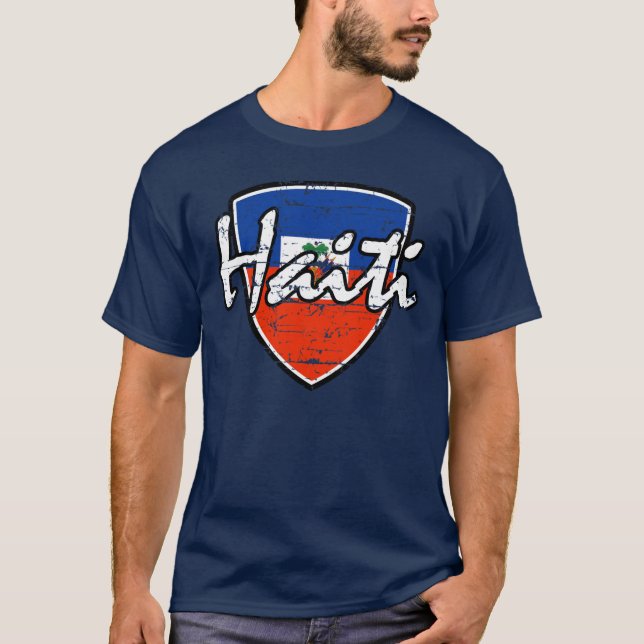 Camiseta Bandera apenada haitiano (Anverso)