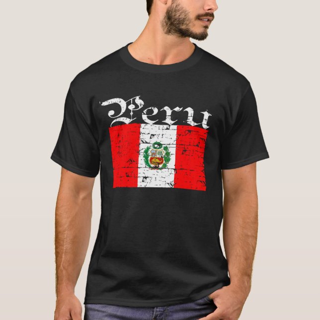 Camiseta Bandera apenada Peruvian (Anverso)