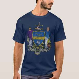 Camiseta Bandera apenada retra de Philadelphia Pennsylvania