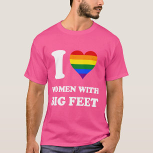 Camiseta Bandera arco iris amo a las mujeres con orgullo de