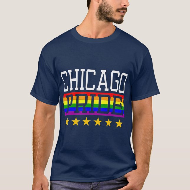 Camiseta Bandera arco iris de lesbianas gay gay del Orgullo (Anverso)