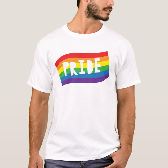 Camiseta Bandera arco iris del orgullo (Anverso)