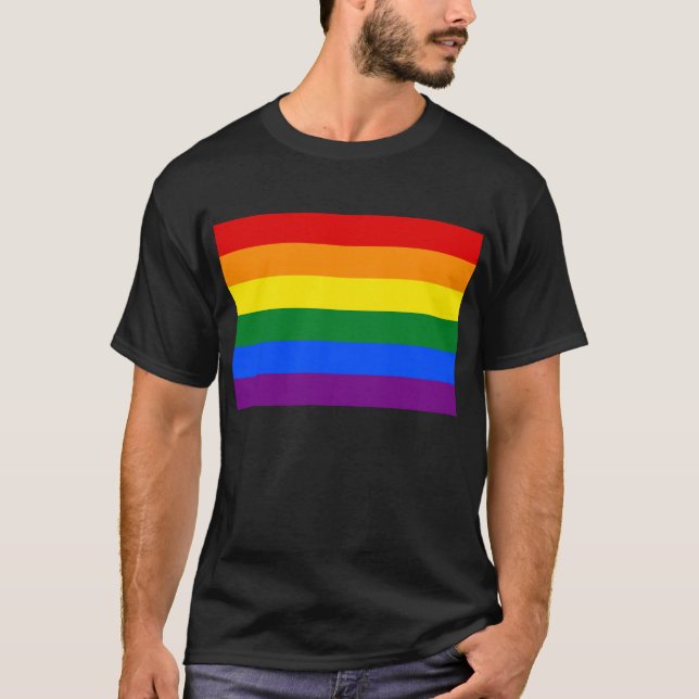 Camiseta Bandera arco iris LGBT (Anverso)