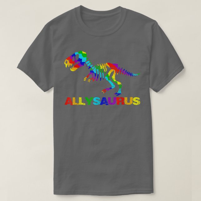 Camiseta Bandera arco iris LGBT Orgullo gay Lesbiana Tre Di (Diseño del anverso)
