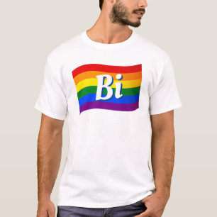 Camiseta Bandera arcoiris con orgullo bisexual orgullo LGBT