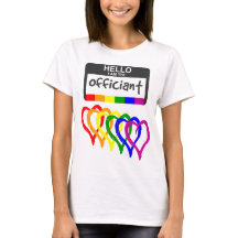 Bandera arcoiris Corazón Boda Nombre del funcionar