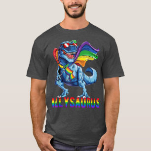 Camiseta Bandera arcoiris de Allysaurus Dinosaur 2022