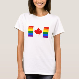 Camiseta Bandera arcoiris de Canadá