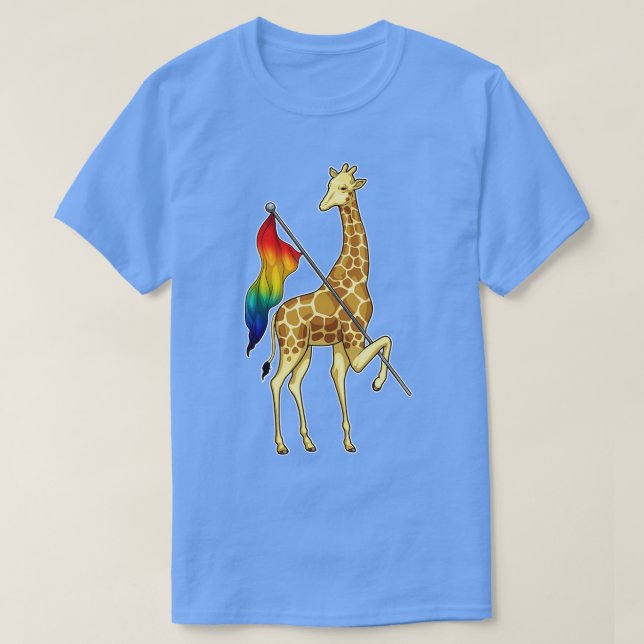 Camiseta Bandera arcoiris de Giraffe (Diseño del anverso)