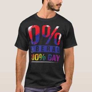 Camiseta Bandera arcoiris del orgullo gay conservador LGBT