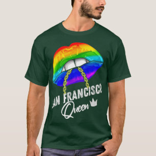 Camiseta Bandera arcoiris del Orgullo Gay de la Reina LGBTQ