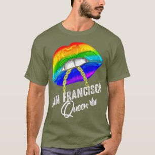 Camiseta Bandera arcoiris del Orgullo Gay de la Reina LGBTQ