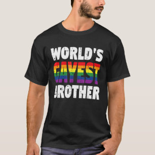 Camiseta Bandera arcoiris del orgullo gay del hermano gay m
