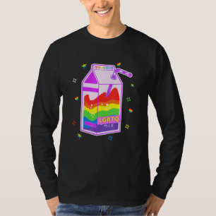 Camiseta Bandera arcoiris del Orgullo Gay Lgbtq Milk Queer