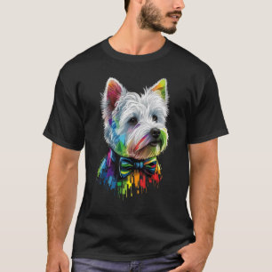Camiseta Bandera arcoiris del orgullo gay occidental en Wes