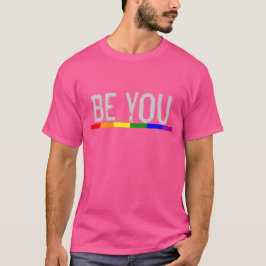 Camiseta Bandera arcoiris del orgullo gay, seas tú