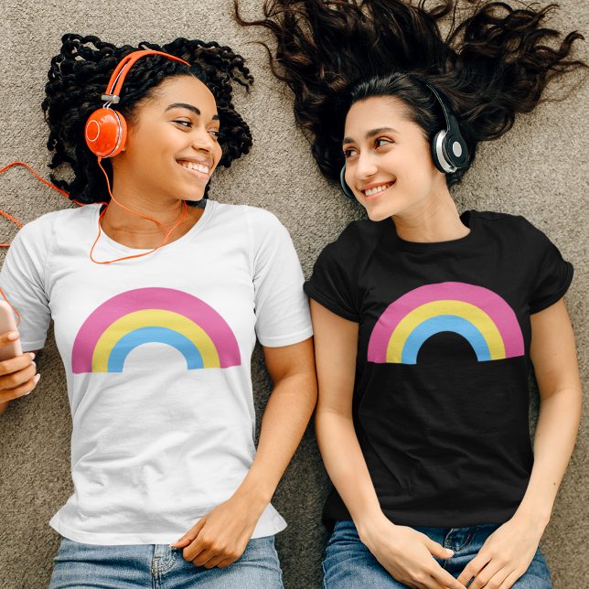 Camiseta Bandera arcoiris del orgullo pansexual (Subido por el creador)