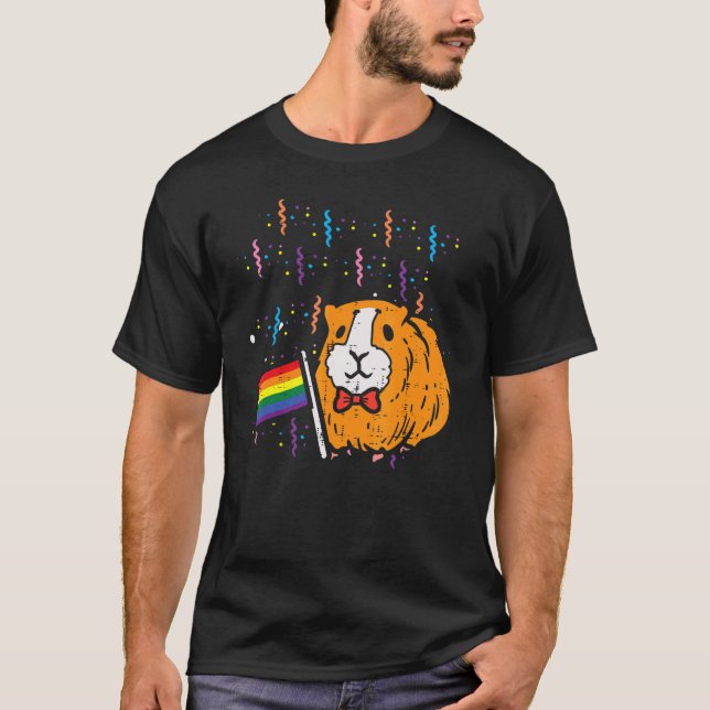 Camiseta Bandera Arcoiris Hámster Orgullo Gay Mes Lgbtq All (Anverso)