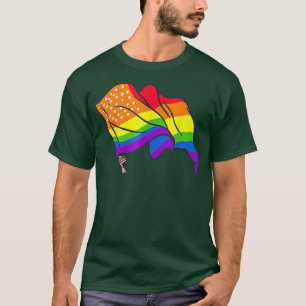 Camiseta Bandera arcoiris homosexual orgullo de bandera est