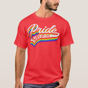 Camiseta Bandera Arcoiris LG, Lado Del Orgullo Gay