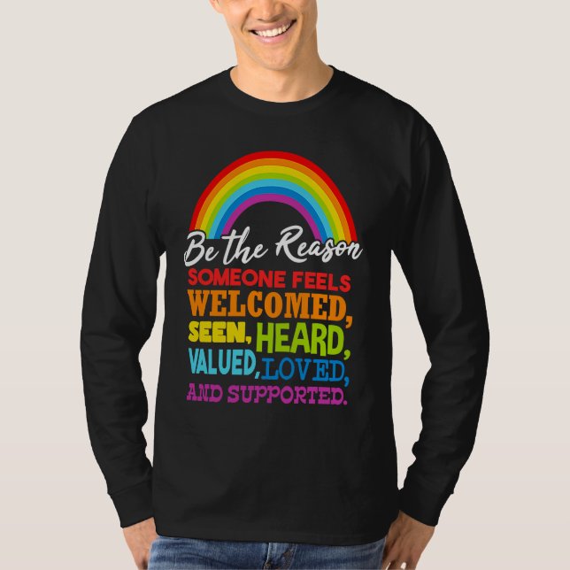 Camiseta Bandera arcoíris LGBT (Anverso)