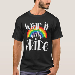 Camiseta Bandera Arcoiris Mes Del Orgullo Gay Gay Gay Con P