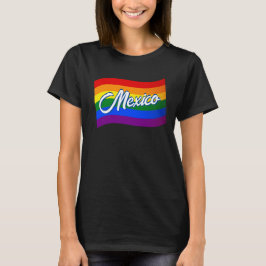 Camiseta Bandera arcoiris México orgullo gay mexicano LGBT