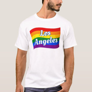 Camiseta Bandera arcoiris Orgullo gay de Los Ángeles LGBTQ
