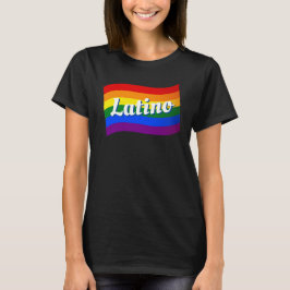 Camiseta Bandera arcoiris Orgullo gay latino latino LGBT