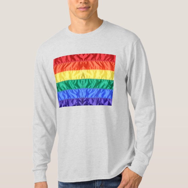 Camiseta Bandera arcoiris Orgullo gay LGBTQ el amor LGBT es (Anverso)
