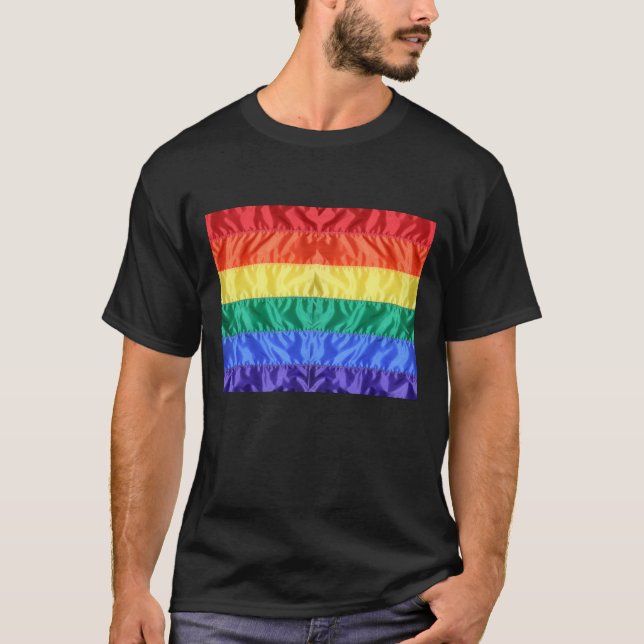 Camiseta Bandera arcoiris Orgullo gay LGBTQ el amor LGBT es (Anverso)