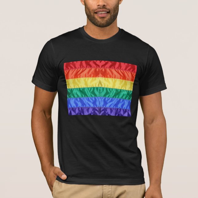 Camiseta Bandera arcoiris Orgullo gay LGBTQ el amor LGBT es (Anverso)