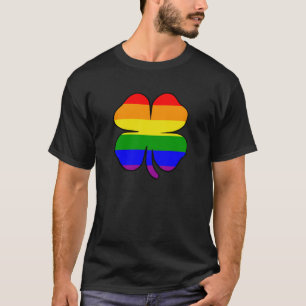 Camiseta Bandera arcoiris orgullo gay Shamrock