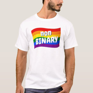 Camiseta Bandera arcoiris Orgullo LGBT no binario LGBT LGBT