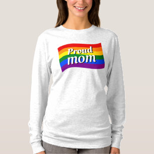 Camiseta Bandera arcoiris Orgullosa mamá PFLAG orgulloso pa