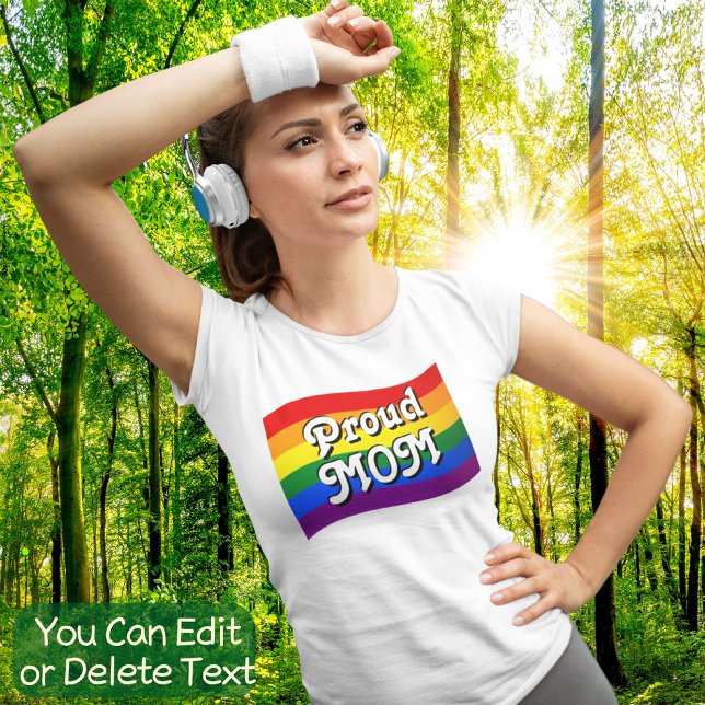 Camiseta Bandera arcoiris Orgullosa mamá PFLAG orgulloso pa (Subido por el creador)