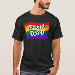 Camiseta Bandera arcoiris Orgulloso DAD PFLAG orgulloso pad