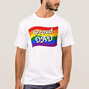 Camiseta Bandera arcoiris Orgulloso DAD PFLAG orgulloso pad