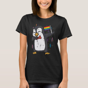 Camiseta Bandera Arcoiris Pingüino Dab Orgullo Gay Mes Lgbt