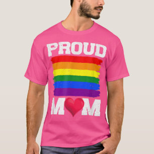 Camiseta Bandera arcoiris suave LGBT, madre orgullosa homos