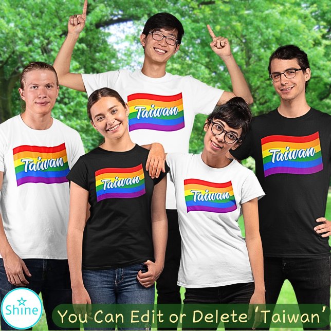 Camiseta Bandera arcoiris Taiwán Orgullo gay Taipei LGBTQ (Subido por el creador)