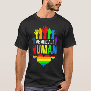 Camiseta Bandera Arcoiris Todos Orgullo Humano Lgbt Inspira