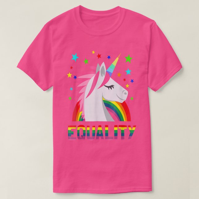 Camiseta Bandera arcoiris unicornio sacude a homosexuales L (Diseño del anverso)