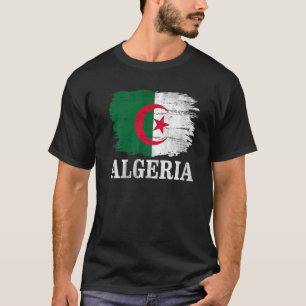 Camiseta Bandera argelina vintage para argelino