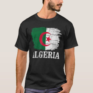 Camiseta Bandera argelina vintage para argelino