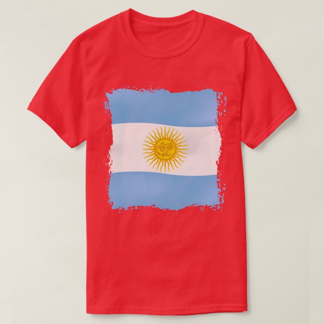Camiseta Bandera Argentina 1 (Diseño del anverso)