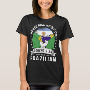 Camiseta Bandera argentina Brasil cultiva humor orgullo ciu