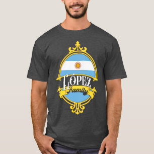 Camiseta Bandera argentina de la familia López